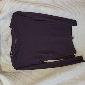 Deep purple Eddie Bauer long sleeve, size L